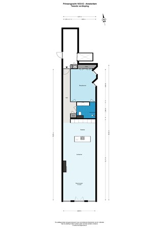 Floor plan - Prinsengracht 1033G, 1017 KP Amsterdam 